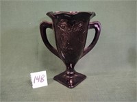 purple Amethyst two-handled vase