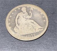 1877-s Silver Seated Liberty Half Dollar