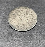 1850 Silver Seated Liberty Dime