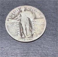 1930-s Silver Standing Liberty Quarter