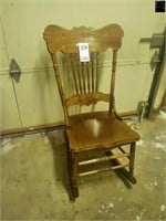 Antique Sewing Rocking Chair  Built in the 1900's