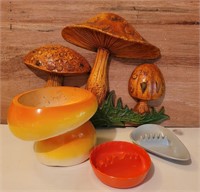 Retro Mushrooms & Vintage Ashtrays