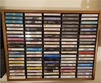 GREAT Collection of Cassettes w/ Wall Unit 24x10