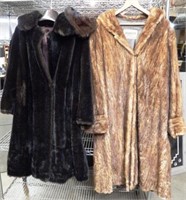 Two Ladies Fur Coats & Hat
