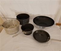 Pots, Pans, and Steamer Collections x5