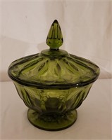 Vintage Green Candy Dish