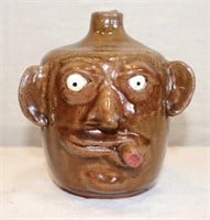 Mildred Meaders Cigar Smoking Face Jug