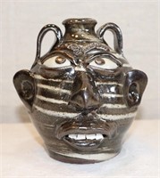 Wayne Hewell Double Handle Swirl Face Jug