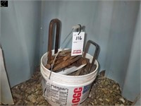 Pail of Asst. Spring Clamps  (C Clamps)