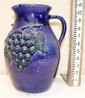 Edwin Meaders 1991 Grape Decorated Pitcher