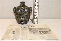 Cleater Meaders Face Jug 1988