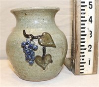 Anita Meaders Grape Decorated Pot