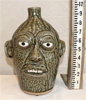 A G Meaders Face Jug
