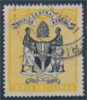 BRITISH CENTRAL AFRICA #27 USED VF-EXTRA FINE