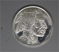 NEW ONE TROY OUNCE .999 SILVER-INDIAN HEAD ROUND
