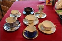 7 CUPS AND SAUCERS