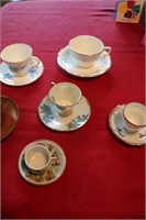 6 CUPS AND SAUCERS