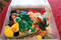 TY BEANIE NBABIES & CONTAINER