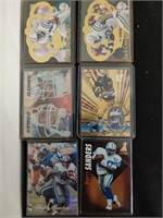 Six NFL trading cards Barry Sanders and more
