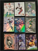 9 NFL All-Star player trading cards
