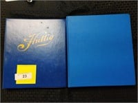 Two binders assorted trading cards