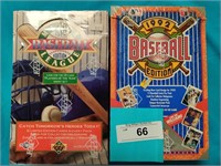 2 Sealed boxes Upper Deck baseball cards