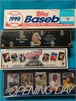 4 Sealed sets baseball cards