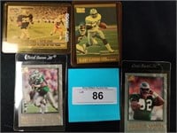 4 NFL HOF player trading cards