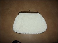 Vintage Corde-Bead Clutch Bag