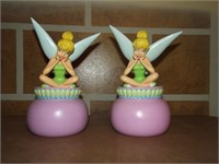 Pair of Tinkerbell Banks 8.75" H