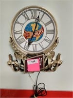 Vintage Schlitz lighted clock