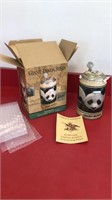 NIB Giant Panda Endangered Species numbered stein