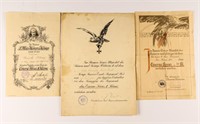 Lot of Iron Cross Certificates WWI