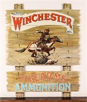 Cardboard Winchester Ammunition Advertisement