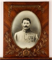 Framed Illustration French Soldier Circa WWI