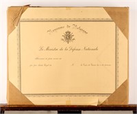Package of Unused Certificates World War I Belgium