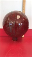 Glazed ceramic gazing ball-yard decor-approx 10”