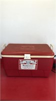 Budweiser Igloo party cooler with drain plug