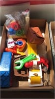 Play doh and Playmates tool belt and toys lot