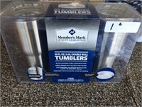 Pr of Stainless 30oz Tumblers