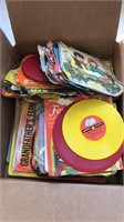 Box lot of kids 45s records LOOK!!!