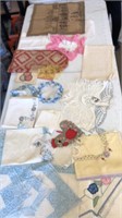 Beautiful Lot of doilys and placemats