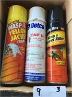 (3) Cans Wasp Spray (Full)