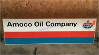 Amoco Oil Company, 28" x 8’, Heavy Steel one side