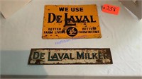 De Laval Signs, 12"x16" & 4.25"x 20", steel