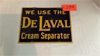 Porcelain De Laval Cream Separator Sign, 12”x16”