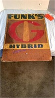 Funks Hybrid Sign, tin, 19”x27”