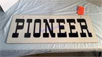 Pioneer Sign, Masonite, 12”x30”