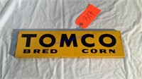 Tomco Corn Seed Sign, 2 sided with top and bottom