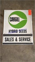 Cargill Seeds Sign, tin embossed, 2’x30”